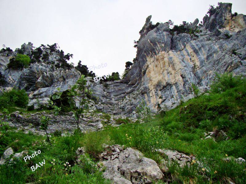 randonnée en chartreuse  passage du Fourneau rocher du Caïman