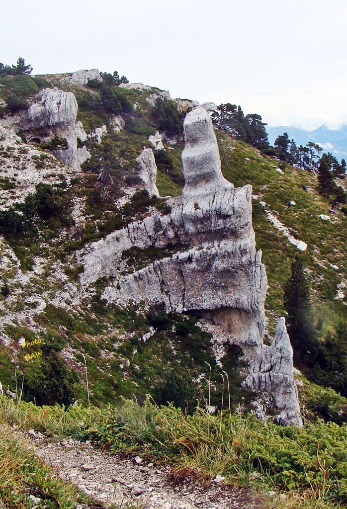 monolithe du pas de Rocheplane randonnée chartreuse