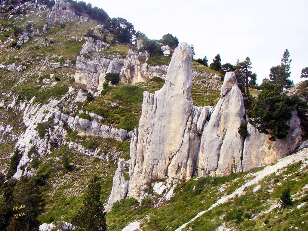 monolithe pas de Rocheplane randonnée en chartreuse