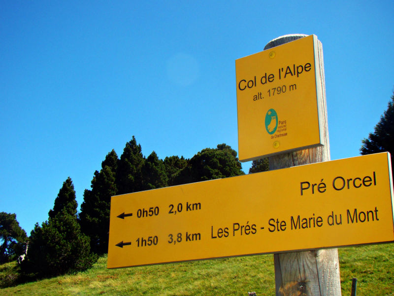 col et croix de l'alpe randonnée en chartreuse