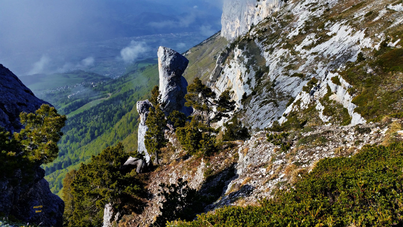 randonnée en chartreuse monolithe pas de Rocheplane